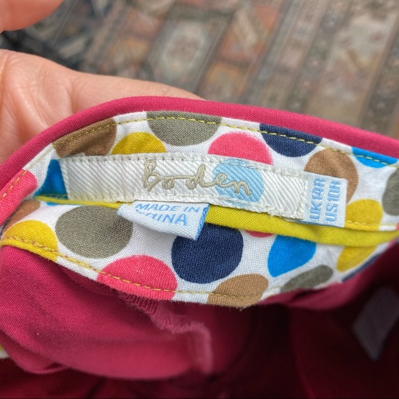 Boden Pink Crop Trouser Dress Pants US 10R - Picture 7 of 9